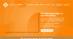 Desktop Screenshot of generationgenius.com